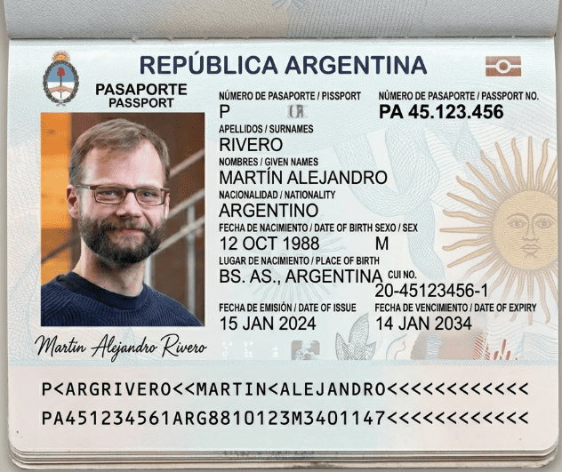 Imagen del documento del usuario